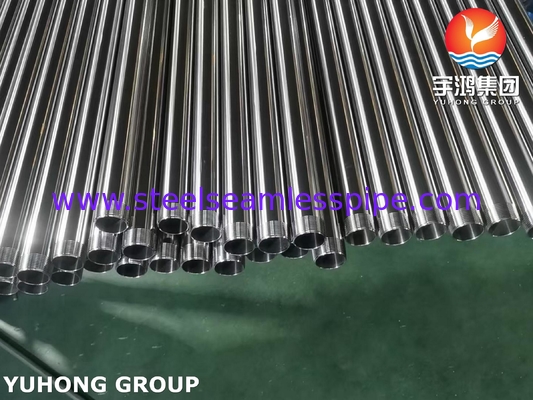 Tubo sanitario ASTM A270 TP304 Tubo senza cuciture in acciaio inossidabile con fine filo NPT