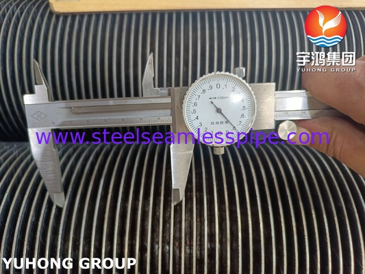 HFW Tubo solido a pinne piatto, ASTM A335 P22 Acciaio legato tubo senza cuciture per caldaie