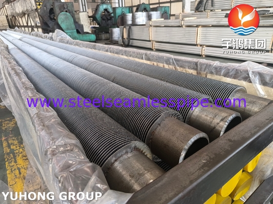 HFW Tubo solido a pinne piatto, ASTM A335 P22 Acciaio legato tubo senza cuciture per caldaie