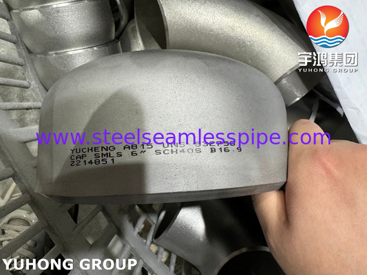 Fittings per tubi super duplex SAF2507, ASTM A815 WPS UNS S32750 Buttweld Cap
