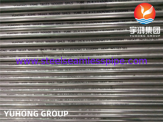 ASTM B163 Incoloy NO2200 NO2201 NO4400 NO6600 Tubo per scambiatori di calore
