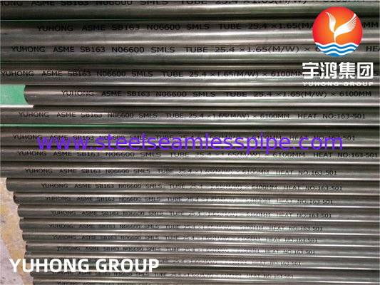 ASTM B163 Incoloy NO2200 NO2201 NO4400 NO6600 Tubo per scambiatori di calore