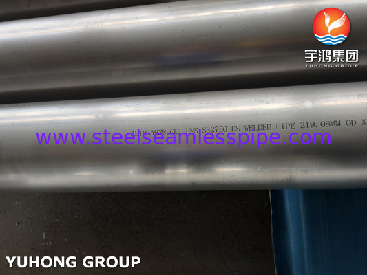 ASTM A928 UNS S32750 CL1 Super duplex tubo di acciaio inossidabile EFW tubo saldato