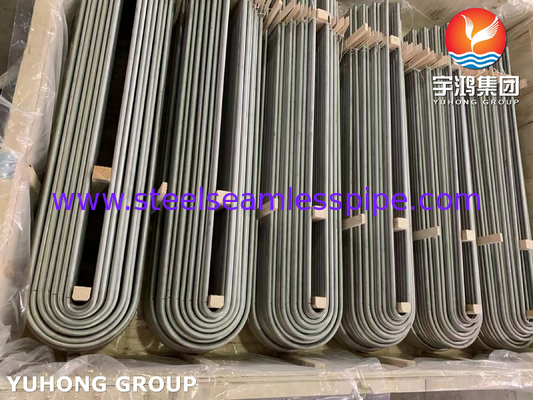 ASME SA179 U Bend Seamless Cold Drawn Carbon Steel Tube per scambiatori di calore tubolari