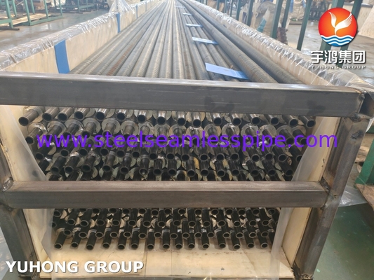 ASTM A179 Tubo senza cuciture in acciaio al carbonio Tubo a pinna in alluminio di tipo G per il sistema HRSG