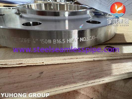 ASTM B564 UNS N10276 Flancella di nickel alloy slip on / Hastelloy C276 SORF