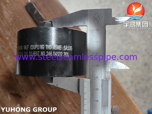 Fitting forgiato in acciaio inossidabile ASME SA105 B16.11 3000 NPT Mezzo accoppiamento con standard B16.11