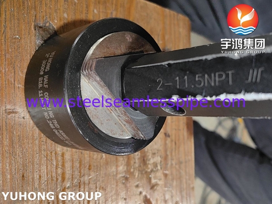 Fitting forgiato in acciaio inossidabile ASME SA105 B16.11 3000 NPT Mezzo accoppiamento con standard B16.11