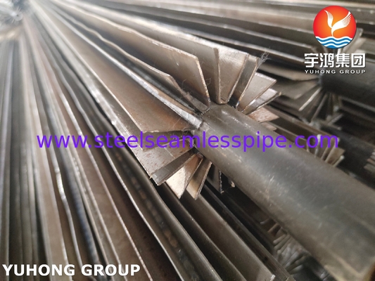 ASTM A179 Tubo a pinna longitudinale in acciaio al carbonio Q235B Fin per preriscaldatore d'aria