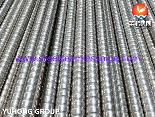 ASME SA312 / ASTM A312 TP310S Tubo a pinna ondulato per scambiatori di calore