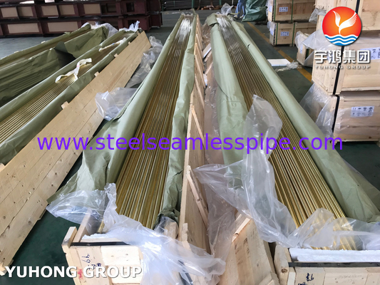 ASTM B111 / ASME SB111 C44300 Tubo di rame per applicazioni negli scambiatori di calore a condensatore