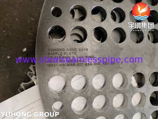 CHEAT EXCHANGER PARTS PRESSURE Vessel BAFFLE PLATE SA387 GR.11 CL.2 A36