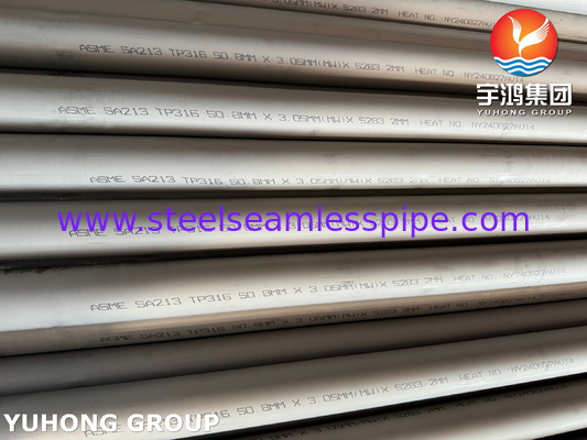 ASTM A213 TP316 TP316L Fabbricante di tubi senza cuciture in acciaio inossidabile
