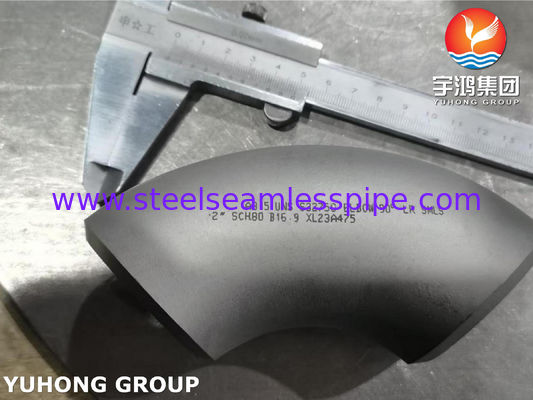 ASTM A815 S32750 Fitting in acciaio inossidabile duplex gomito a 90 gradi raggio lungo saldatura a poppa