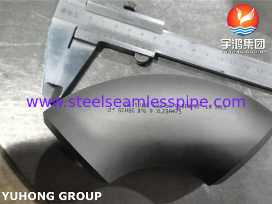 ASTM A815 S32750 Acciaio duplex con gomito 90° LR Buttweld BW B16.9