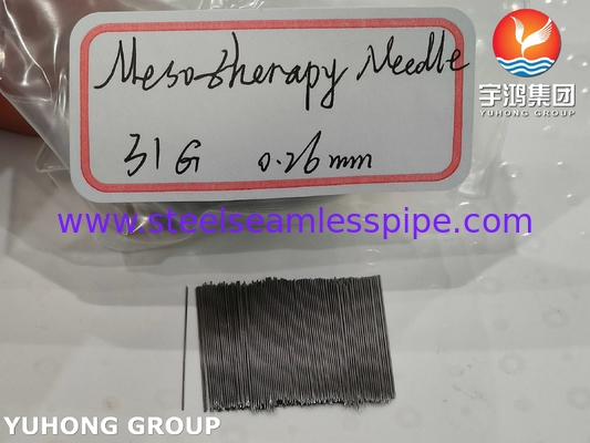 Aglio di mesoterapia 31G tubo di aglio sterile triplo a guinzaglio per chirurgia estetica ISO9626