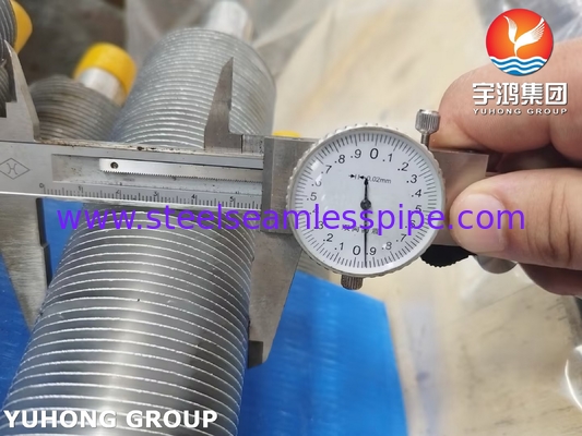 Tipo L tubo a pinne avvolto ASME SA249 TP316L con Al1100 per raffreddatore d'aria