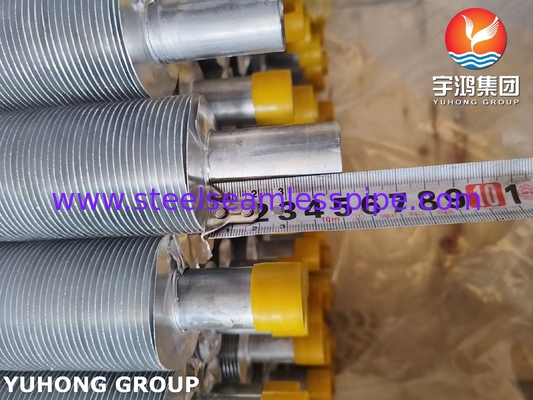 ASME SA249 TP316L Tubo a pinna a ferita con striscia di pinna Al1100 per raffreddatore d'aria