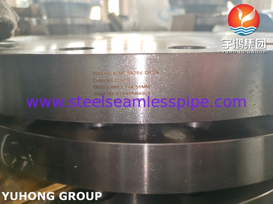 ASTM A266 ASME SA266 GR.2N Componenti dello scambiatore di calore Flange di copertura del canale