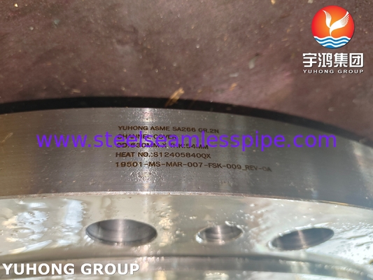 ASTM A266 ASME SA266 GR.2N Componenti dello scambiatore di calore Flange di copertura del canale