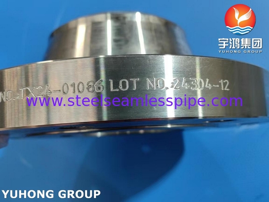 ASTM A182 F5 Legatura di acciaio di saldatura, flange di collo forgiata WNRF rivestita in nero