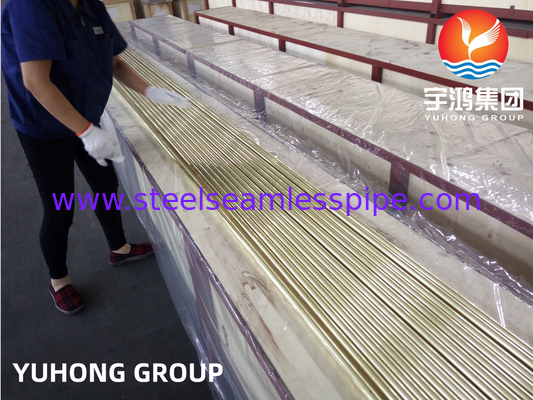Tubo senza cuciture in lega di rame Admiralty Brass Tube ASTM B111 C44300 C71500 C68700 Applicazione per scambiatori di calore