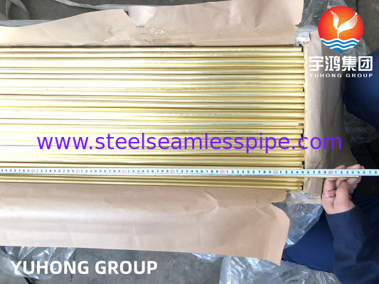 Tubo senza cuciture in lega di rame Admiralty Brass Tube B111 C44300 C70600 C71500 C12200 Refrigerazione, raffreddatore d'aria, generazione di energia, applicazioni per vascelli a pressione