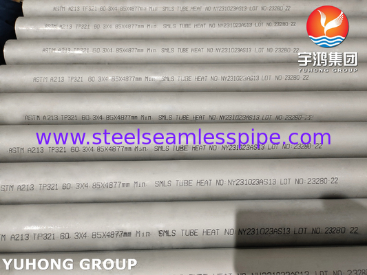 ASTM A213 / ASME SA213 TP321 Tubo per scambiatori di calore senza saldature in acciaio inossidabile