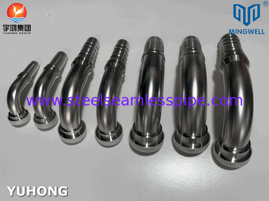 Fissatura di tubo in acciaio inossidabile 90° SAE Flange SS316L per l'applicazione di collegamento del tubo del tubo