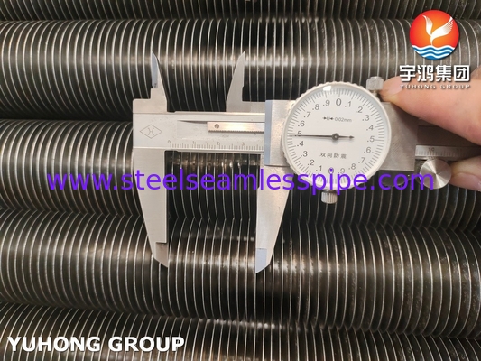 ASME SA179 Aluminio 1060 tubo a pinna incorporato pinna di tipo G per condensatore, sistema di raffreddamento