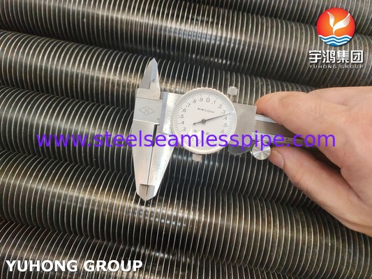 ASME SA179 Aluminio 1060 tubo a pinna incorporato pinna di tipo G per condensatore, sistema di raffreddamento