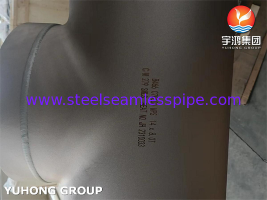 ASTM B466 C70600 Fitting per tubi in lega di rame e nichel, Buttweld CuNi 90/10 equal Tee