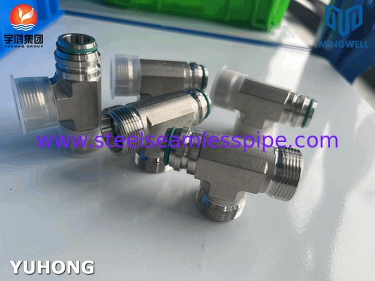 Acciaio inossidabile Adapter Tees NPT G PT SS316L
