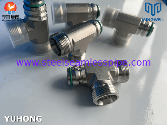 Acciaio inossidabile Adapter Tees NPT G PT SS316L