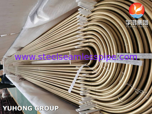 Tubo per scambiatori di calore in ottone di alluminio ASME SB111 C68700 U per raffinerie