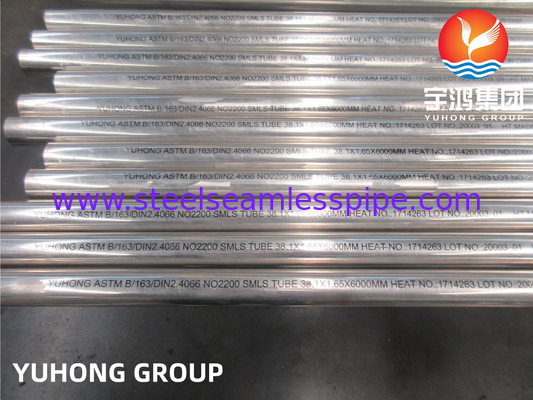 ASTM SB163 UMS N02200 Tubo per sistemi di raffreddamento nelle centrali elettriche