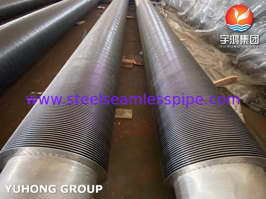 Acciaio legato HFW tubi con pinna solida saldati ad alta frequenza ASME SA213 T5 T9 T11 T12 Applicazione caldaia a condensatore