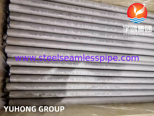 ASTM A789 UNS S31803 SAF2205 Tubo senza cuciture in acciaio duplex in ambienti aggressivi