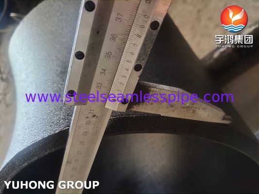 Raccordo in acciaio al carbonio ASTM A234 WPB, gomito 45 gradi, raggio lungo, saldato di testa B16.9