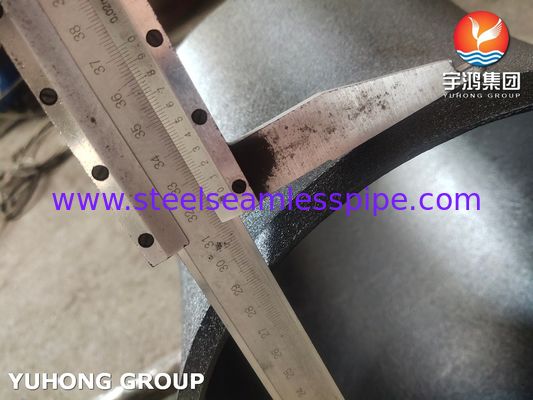 Raccordo in acciaio al carbonio ASTM A234 WPB, gomito 45 gradi, raggio lungo, saldato di testa B16.9