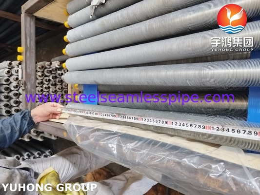 ASME SA249 TP316L Tubo a pinna a ferita con striscia di pinna Al1100 per raffreddatore d'aria