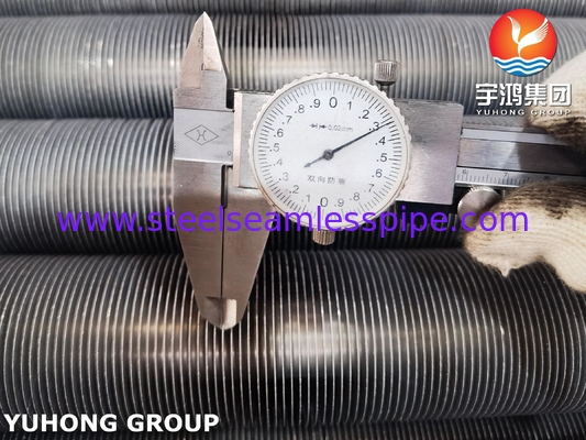 ASTM A179 Tubo a pinne incorporato di tipo G, in alluminio 1060, per scambiatori di calore