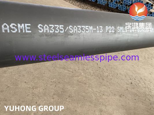ASTM A335 P22 Tubi per caldaie in acciaio in lega senza saldatura per progetti di raffinazione