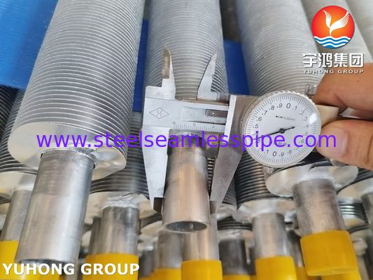 ASME SA249 Tubo alettato in acciaio inossidabile, tipo di aletta L LL KL, per raffreddatori d'aria