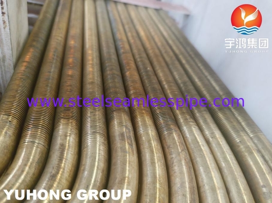 B359 C44300 C44500 Lega di rame tubo a bassa pinna U bend per scambiatori di calore ASTM B154-16