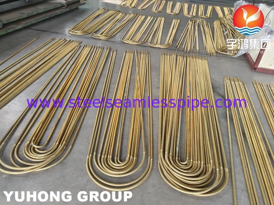 B359 C44300 C44500 Lega di rame tubo a bassa pinna U bend per scambiatori di calore ASTM B154-16