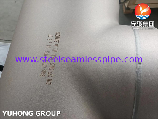 ASTM B466 C70600 Lega di rame e nichel Equal Tee B16.9