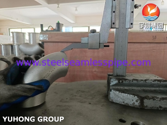 ASTM A403 / ASME SA403 WP316 / WP316L Acciaio inossidabile senza saldatura senza saldatura con montatura a 90 gradi gomito B16.9