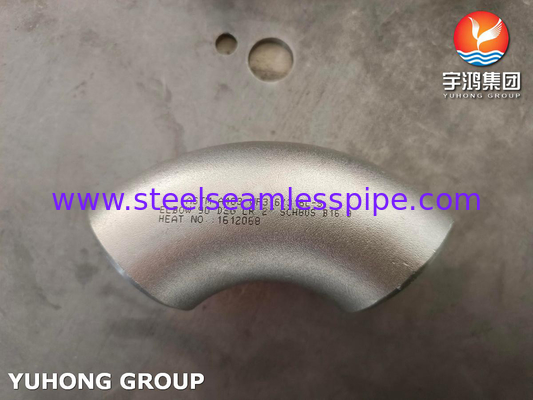 ASTM A403 / ASME SA403 WP316 / WP316L Acciaio inossidabile senza saldatura senza saldatura con montatura a 90 gradi gomito B16.9