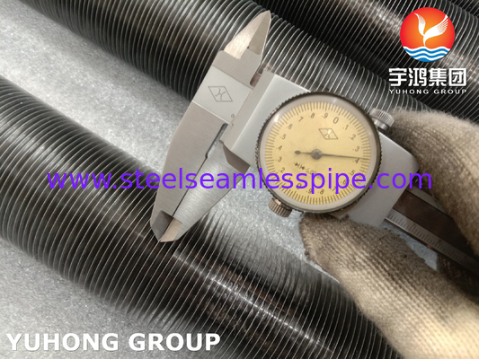 ASME SB163 N04400 Tubo a pinna incorporato con pinna di alluminio per raffreddatore d'aria e ribotellina a gas